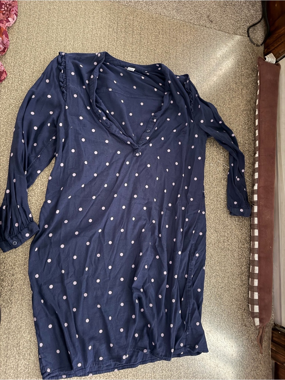 Navy Polka Dot Women's dress